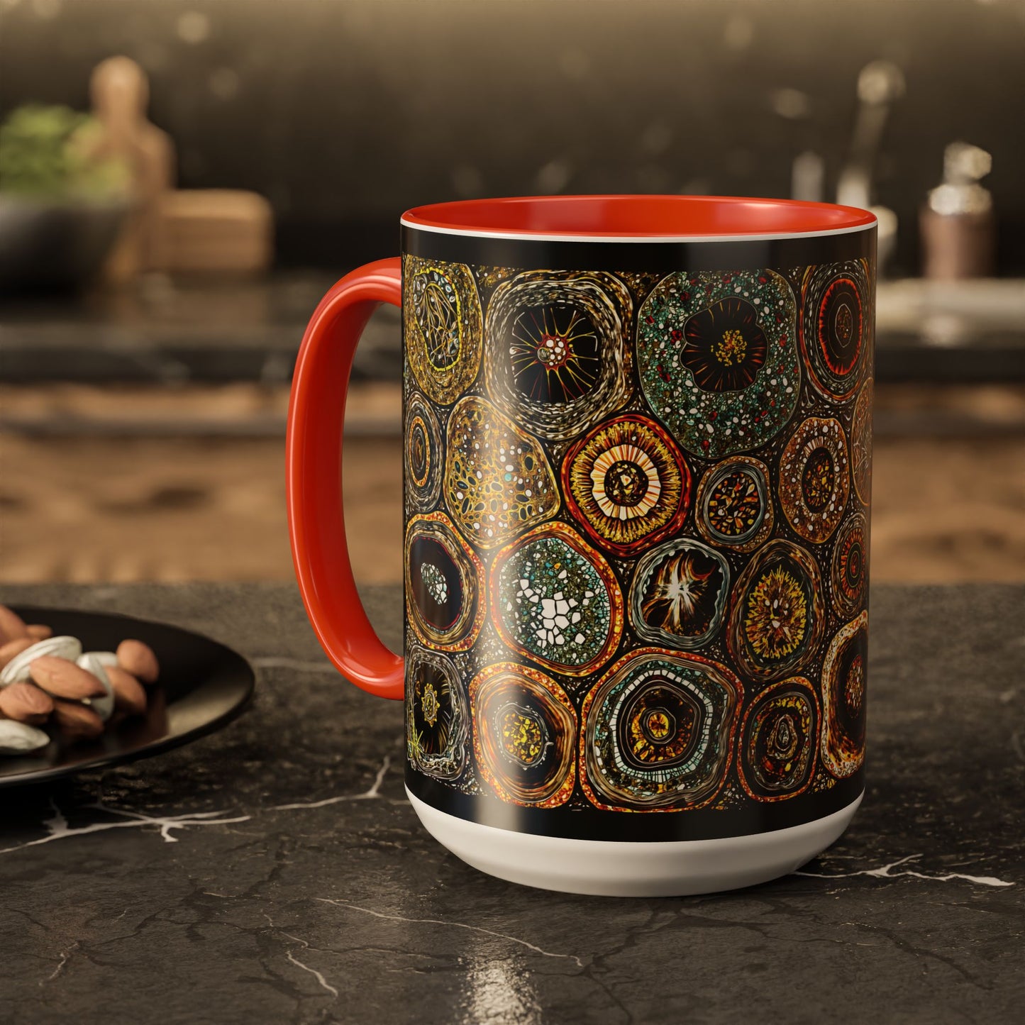 "Every Detail, His Design", Colorful Mugs (11oz, 15oz)