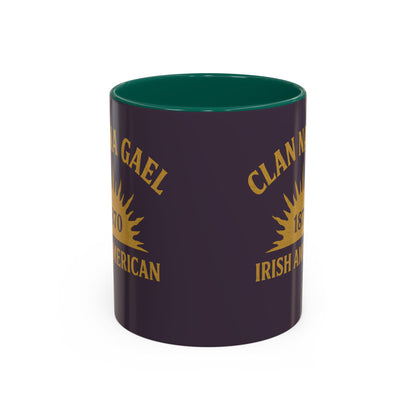 "Clan na Gael - Irish American", Colorful Mugs (11oz, 15oz) (Purple Verbena)
