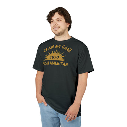 "Clan na Gael - Irish American", Unisex T-shirt (Dark Jungle)
