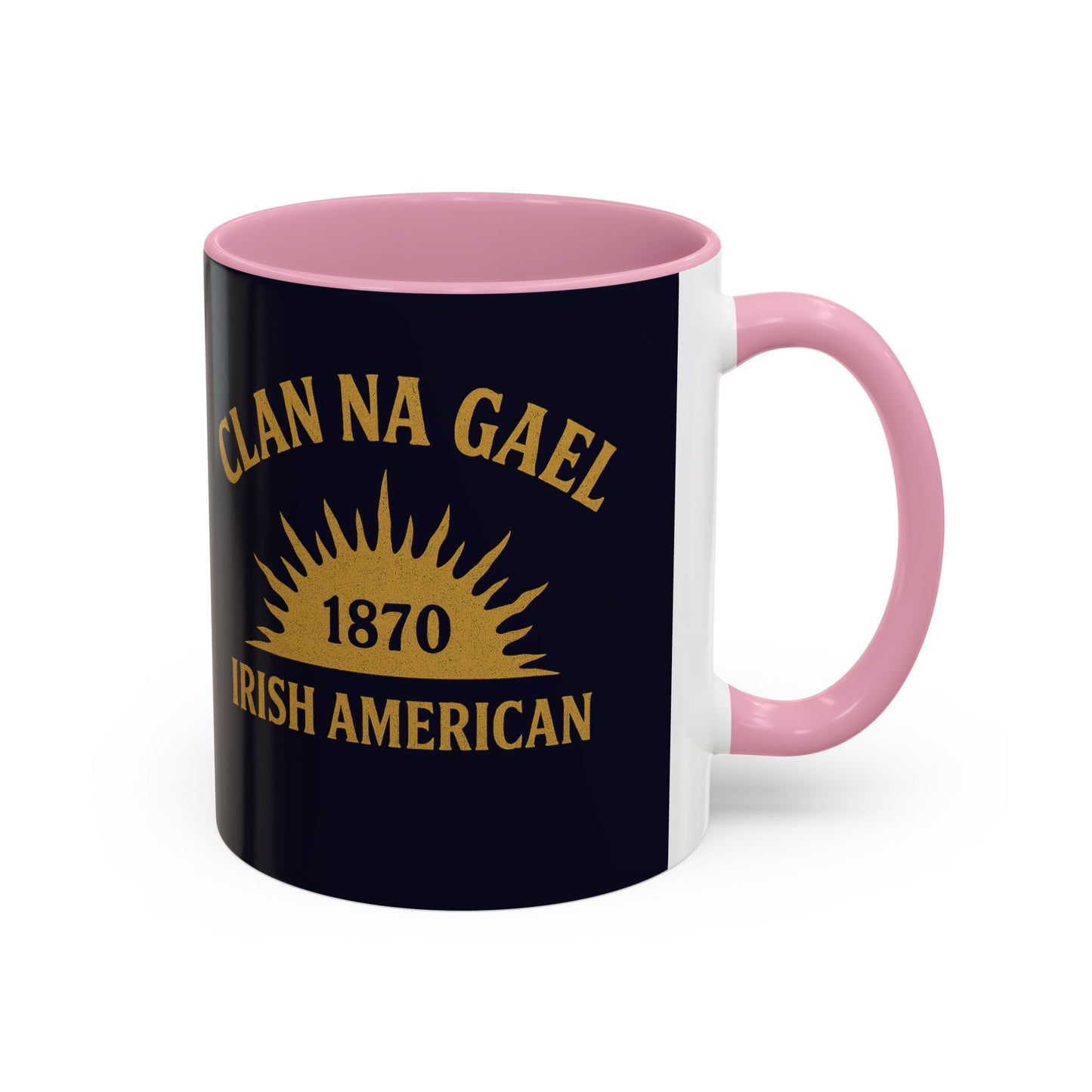 "Clan na Gael - Irish American", Colorful Mugs (11oz, 15oz) (Black Rock Blue)