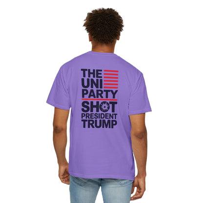 "The Uniparty Shot President Trump" #01, Unisex T-shirt