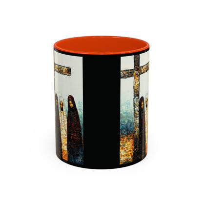 "At-the-Foot of the Cross - John 19:25", Colorful Mugs (11oz & 15oz)