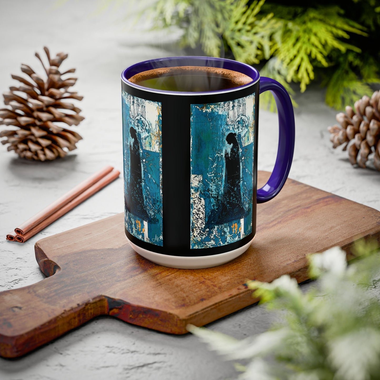 "Behold the Handmaid - Luke 1:38", Colorful Mugs (11oz, 15oz)