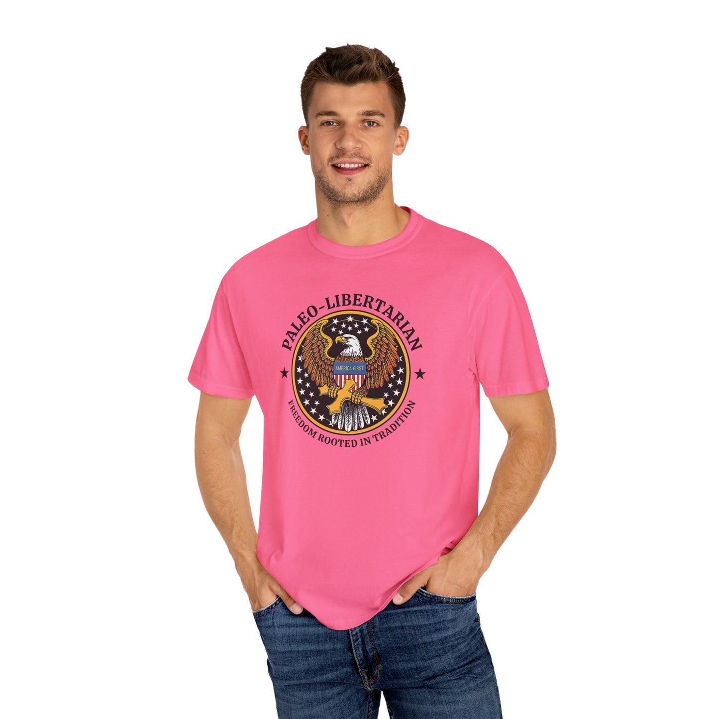 "Paleo-Libertarian" #01, Unisex T-shirt (Light Colors)
