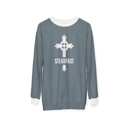 "Steadfast Cross", Unisex Sweatshirt (Slate Grey)