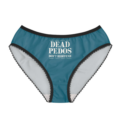 "Dead Pedos Don't Re-Offend", Women's Briefs (Duck Blue)