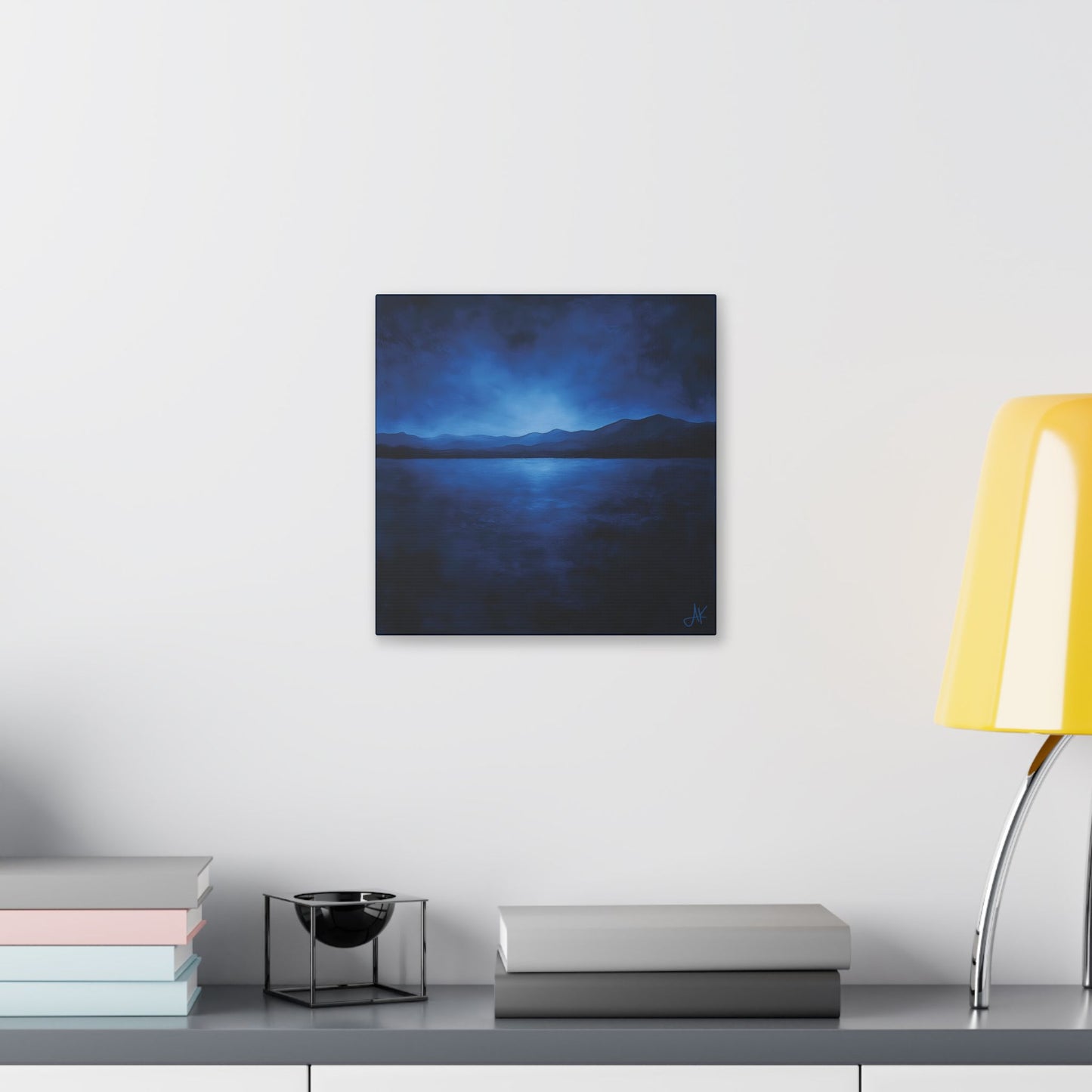 "Indigo Nights", Stretched Classic Canvas Fine Art Print