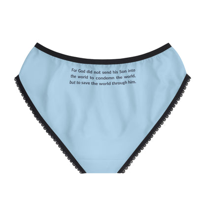 "Good News - John 3:17", Women's Briefs (Boy Blue)