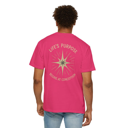 "Life's Purpose Begins at Conception #02", Unisex T-shirt
