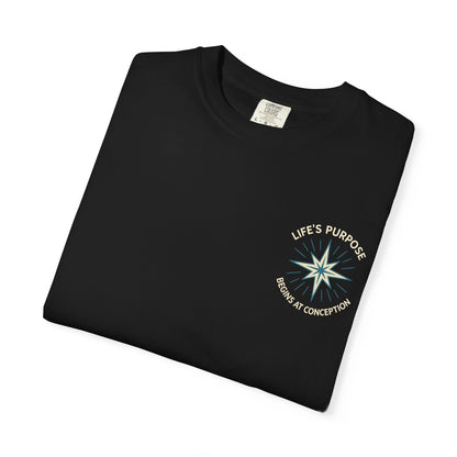 "Life's Purpose Begins at Conception #01", Unisex T-shirt