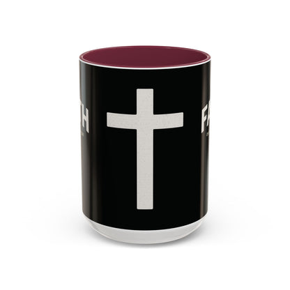 "Faith Overcomes Fear", Colorful Mugs (11oz, 15oz)