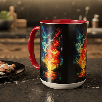 "Naomh Solus (Gaelic) - Sacred Light (English)", Colorful Mugs (11oz, 15oz)