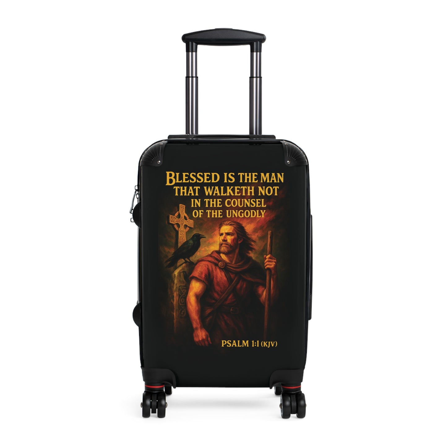"Psalm 1:1 (KJV), Suitcases (Void Black)