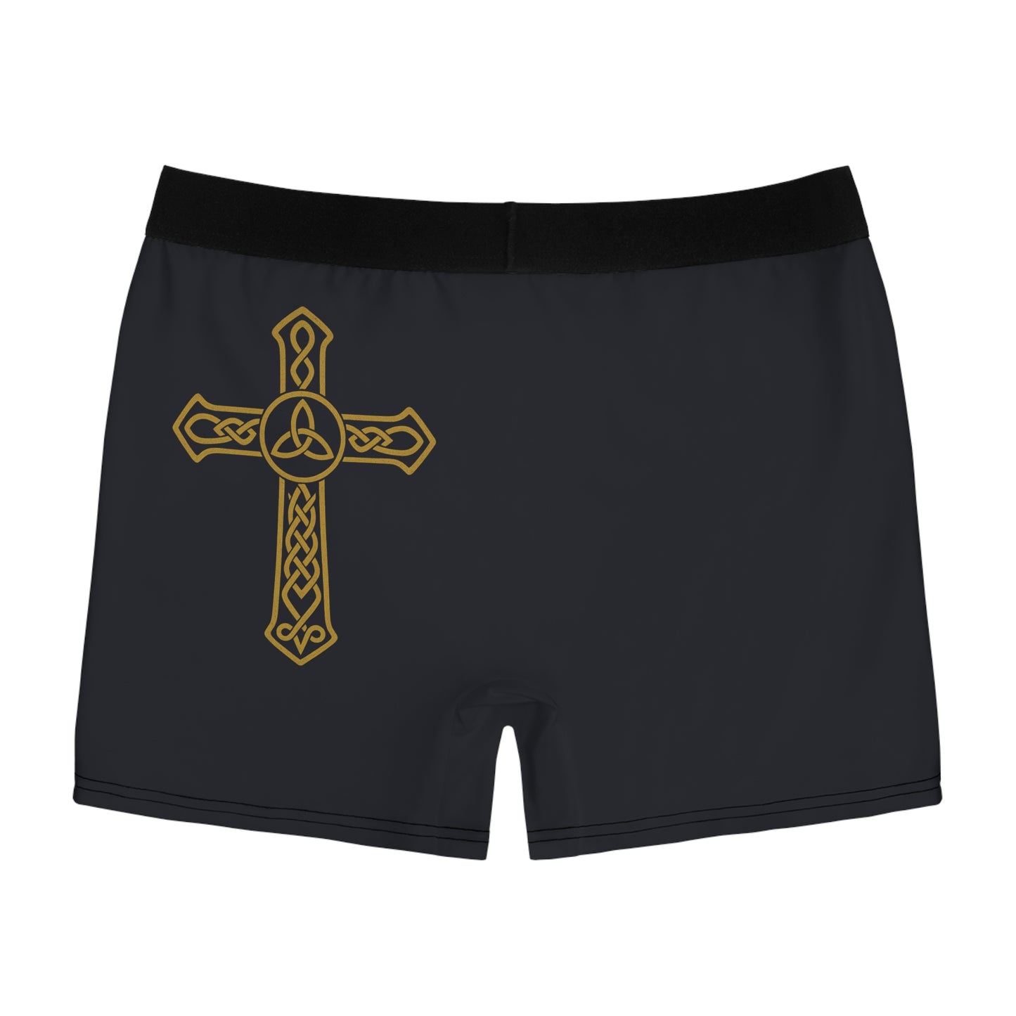 "Clan na Gael - Irish American", Men's Boxer Briefs (Black Denim)