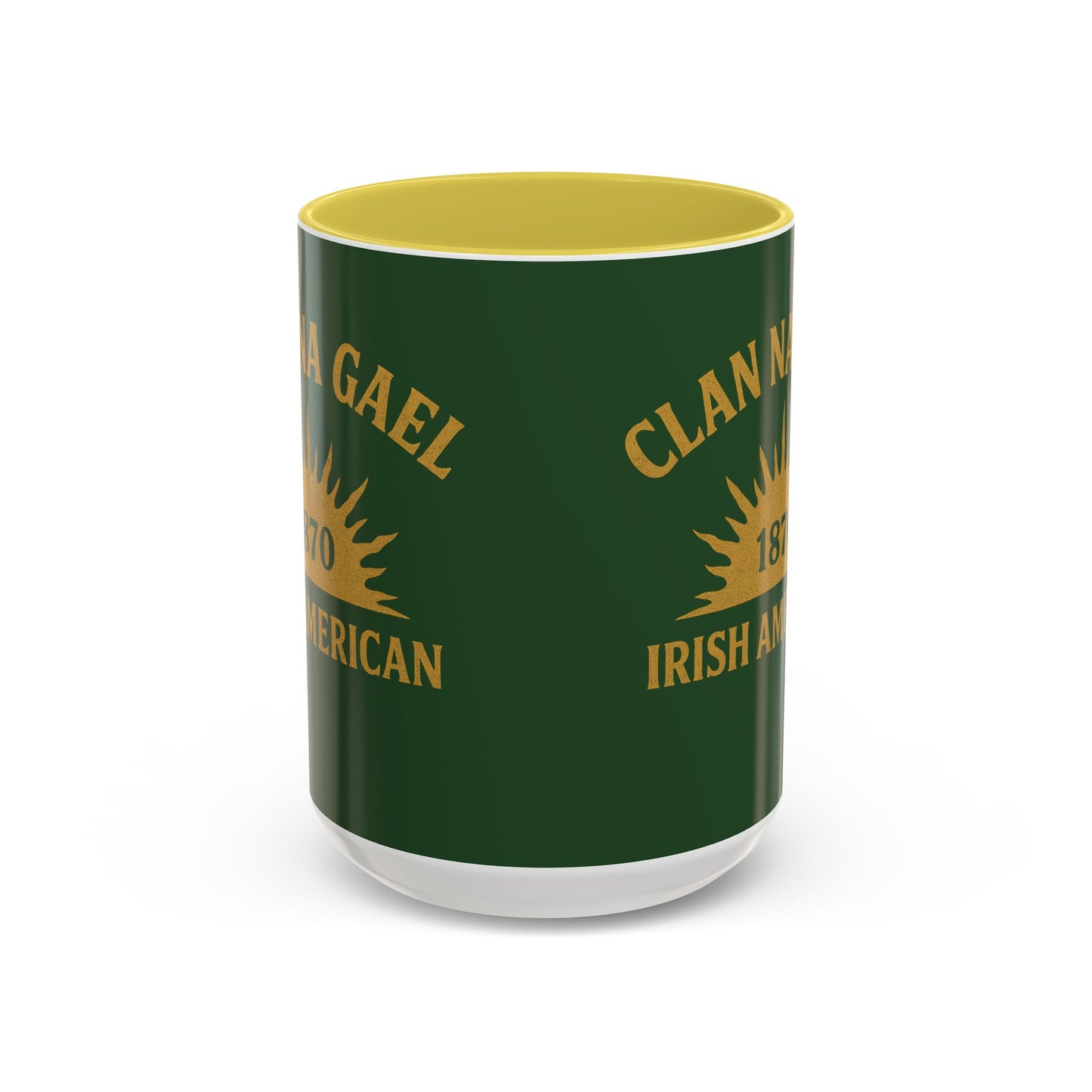 "Clan na Gael - Irish American", Colorful Mugs (11oz, 15oz) (Brithemain Green)