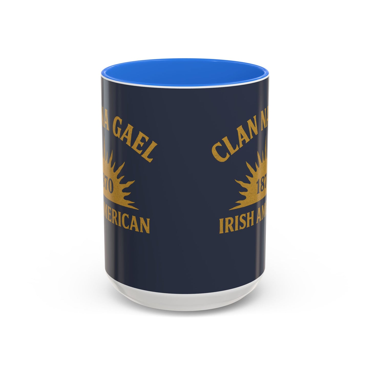 "Clan na Gael - Irish American", Colorful Mugs (11oz, 15oz) (Blue Burka Grey)