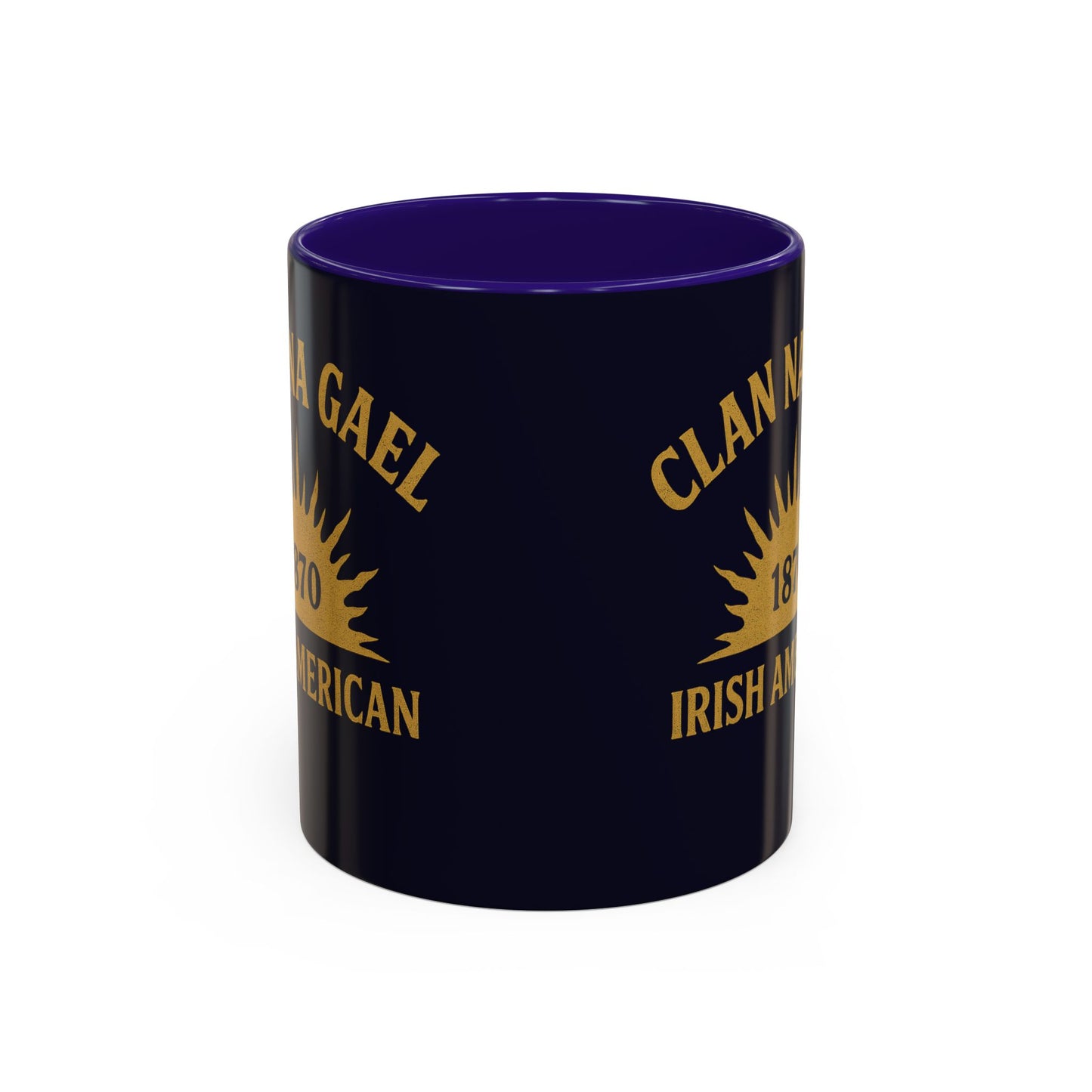 "Clan na Gael - Irish American", Colorful Mugs (11oz, 15oz) (Black Rock Blue)