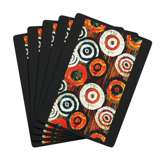"Abstract 66", Fine Abstract Art Playing Cards (Void Black)
