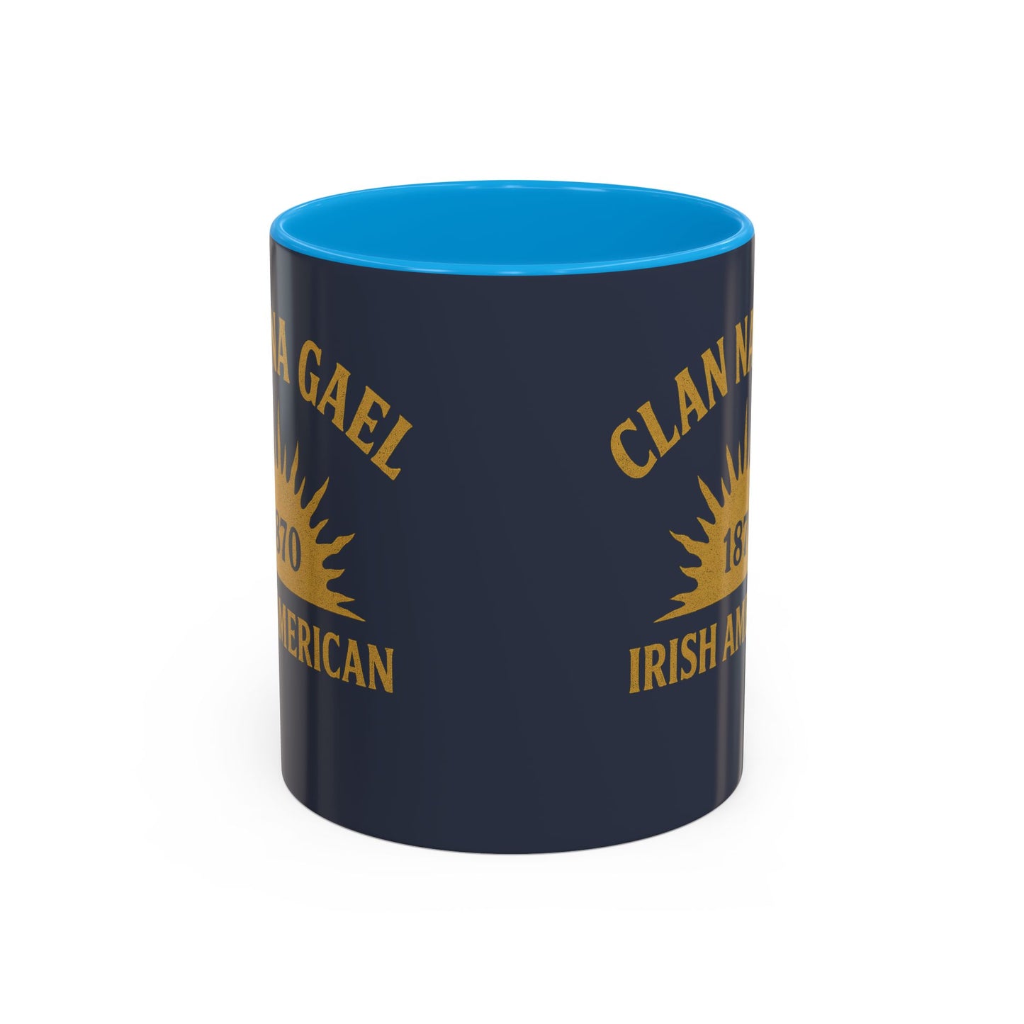 "Clan na Gael - Irish American", Colorful Mugs (11oz, 15oz) (Blue Burka Grey)