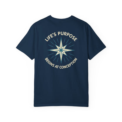 "Life's Purpose Begins at Conception #01", Unisex T-shirt