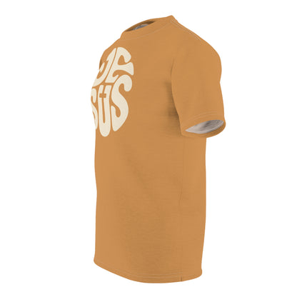 "Retro Jesus", Unisex T-shirt (Saffron Strands)