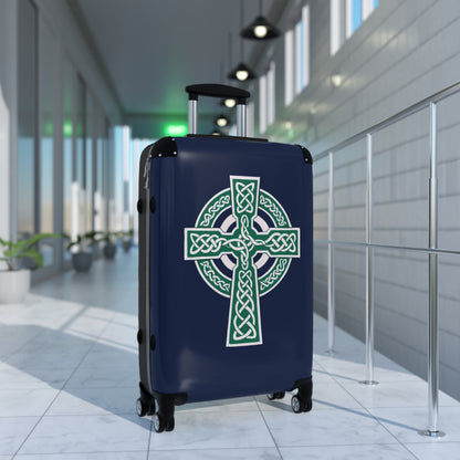 "A Simple Gaelic High Cross", Suitcases (Dark Blue)