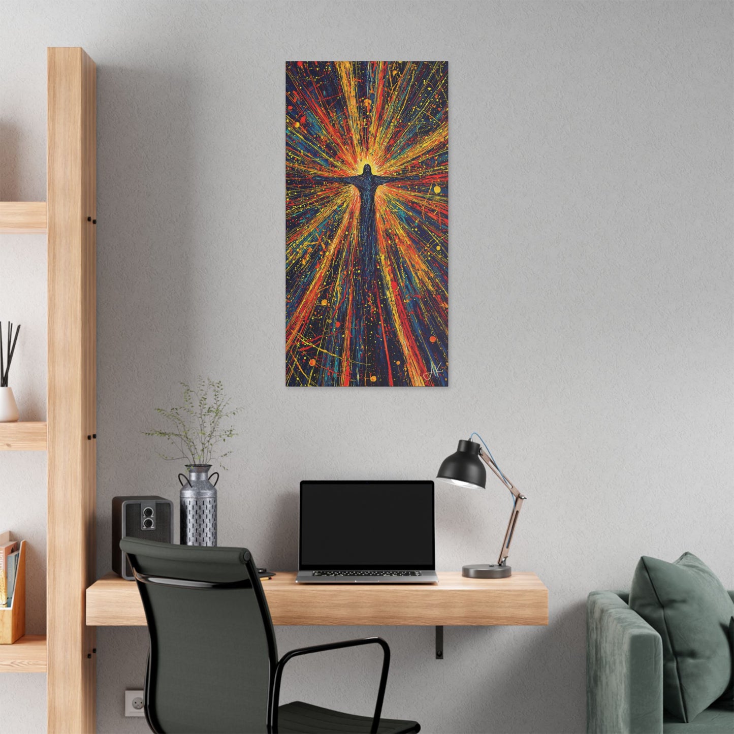 "Born Again in His Radiance - Isaiah 60:1", Stretched Classic Canvas Fine Art Print