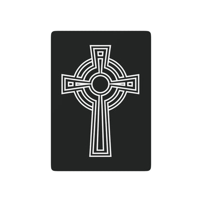 "A Simple High Cross", Christian Playing Cards (Void Black)