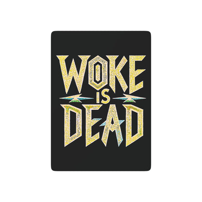 "Woke is Dead", Cultural Playing Cards (70's Black)