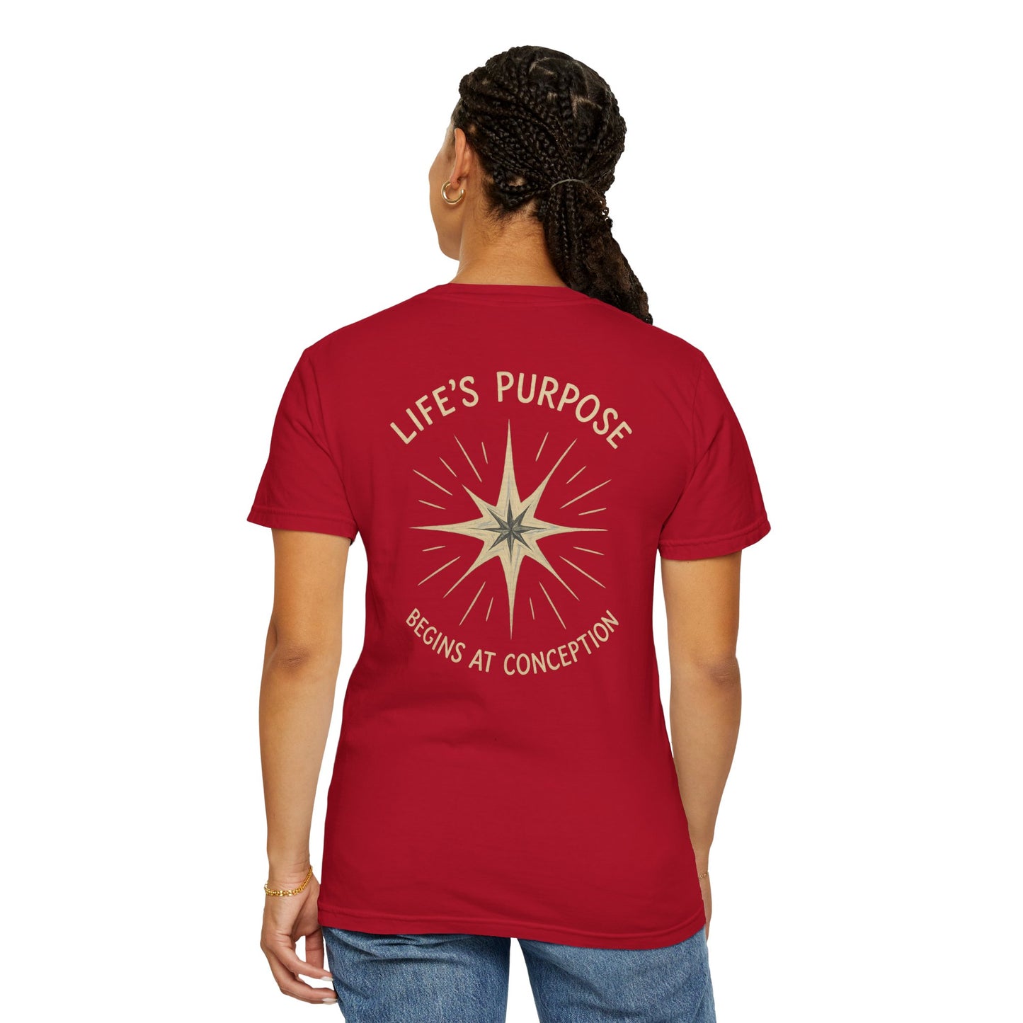 "Life's Purpose Begins at Conception #02", Unisex T-shirt