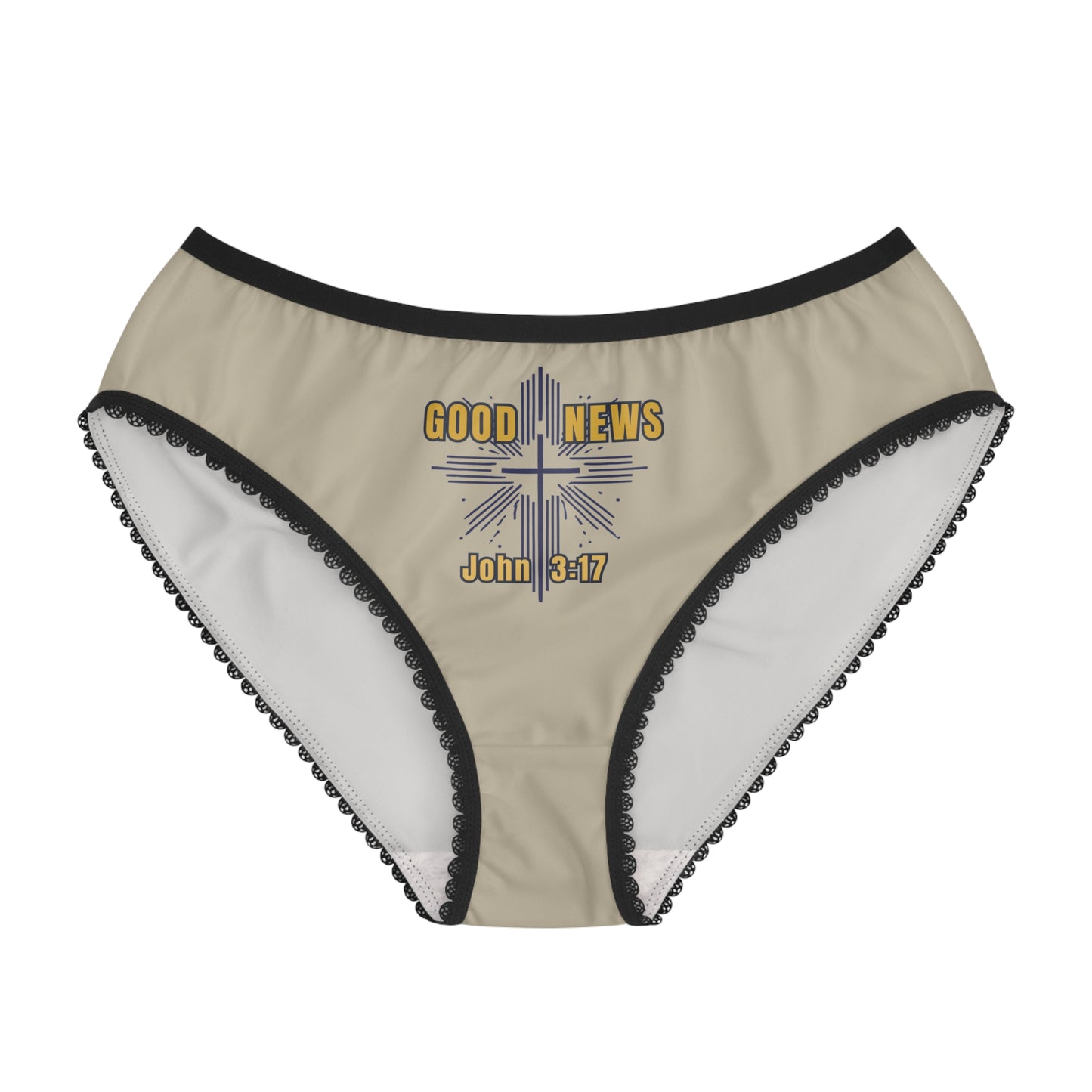 "Good News - John 3:17", Women's Briefs (Zen Green)