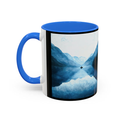 "Connected in Silence - Psalm 46:10", Colorful Mugs (11oz, 15oz)
