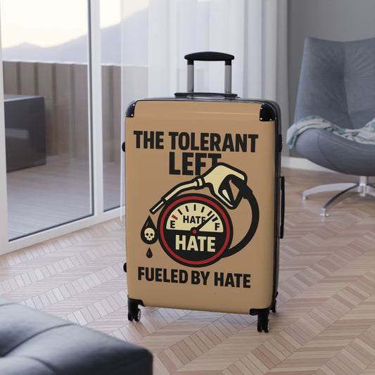 "The Tolerant Left", Suitcase (Camel Brown)