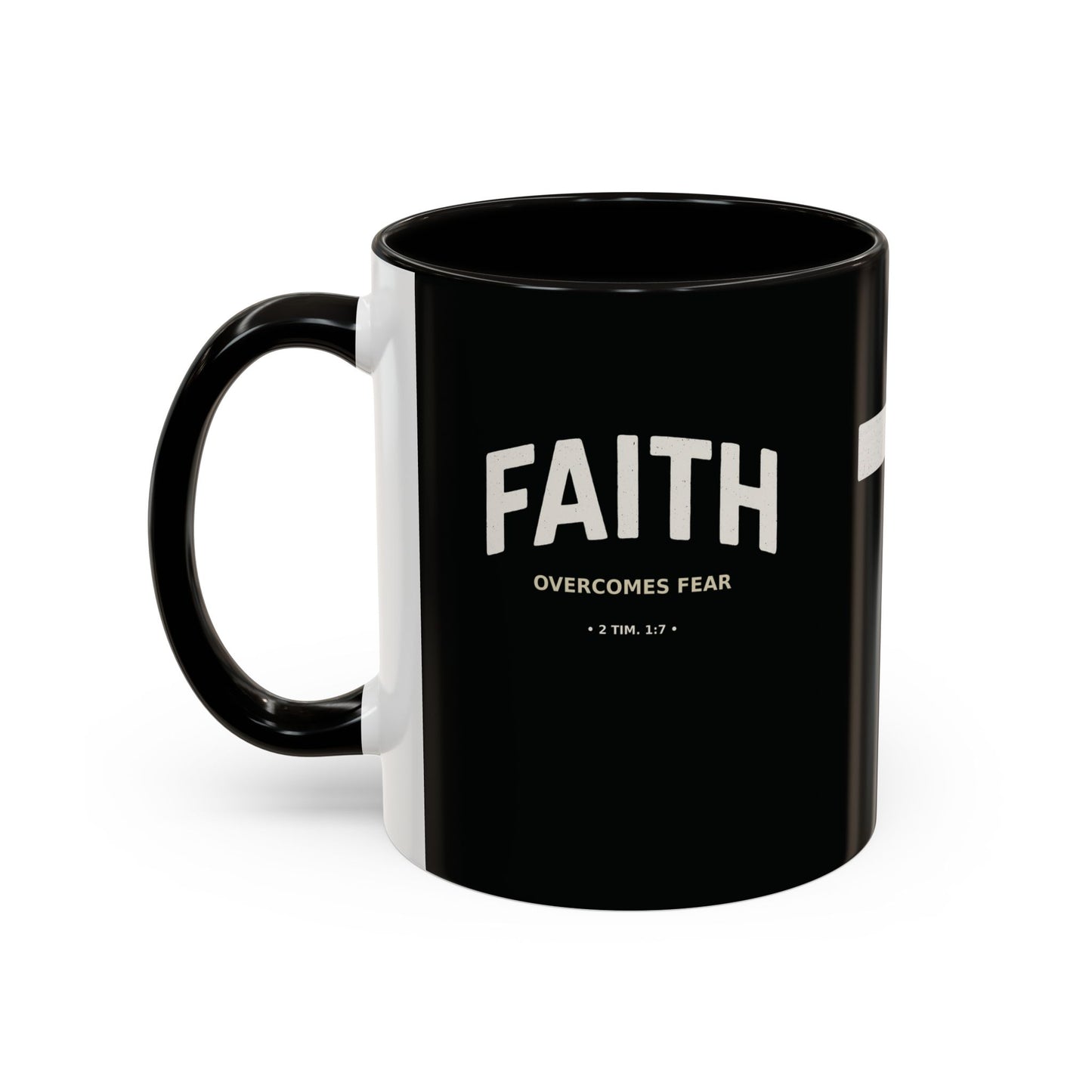 "Faith Overcomes Fear", Colorful Mugs (11oz, 15oz)