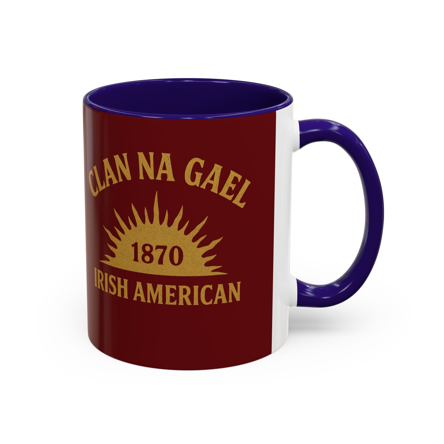 "Clan na Gael - Irish American", Colorful Mugs (11oz, 15oz) (Palladius Red)