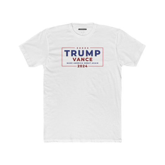 "TRUMP VANCE 2024", Unisex Cotton Crew Tee - Collectible History