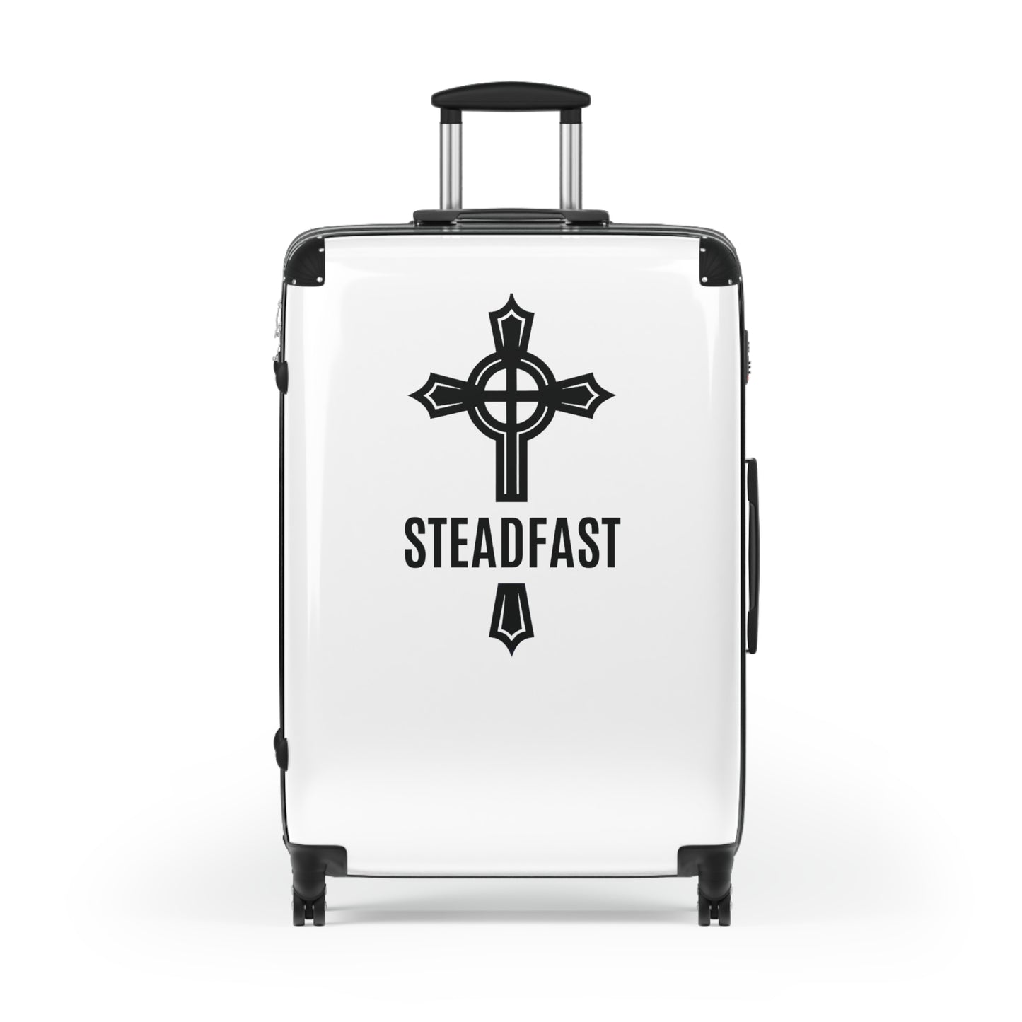 "Steadfast Cross", Suitcases (White)