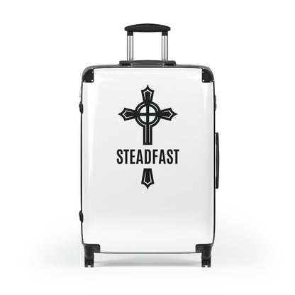 "Steadfast Cross", Suitcases (White)