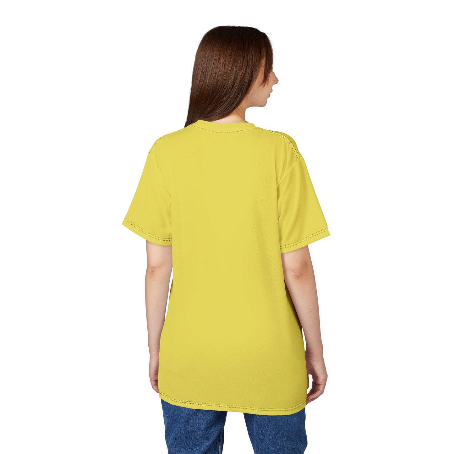 "Intelligent Conversation", Unisex T-shirt (Corn Yellow)