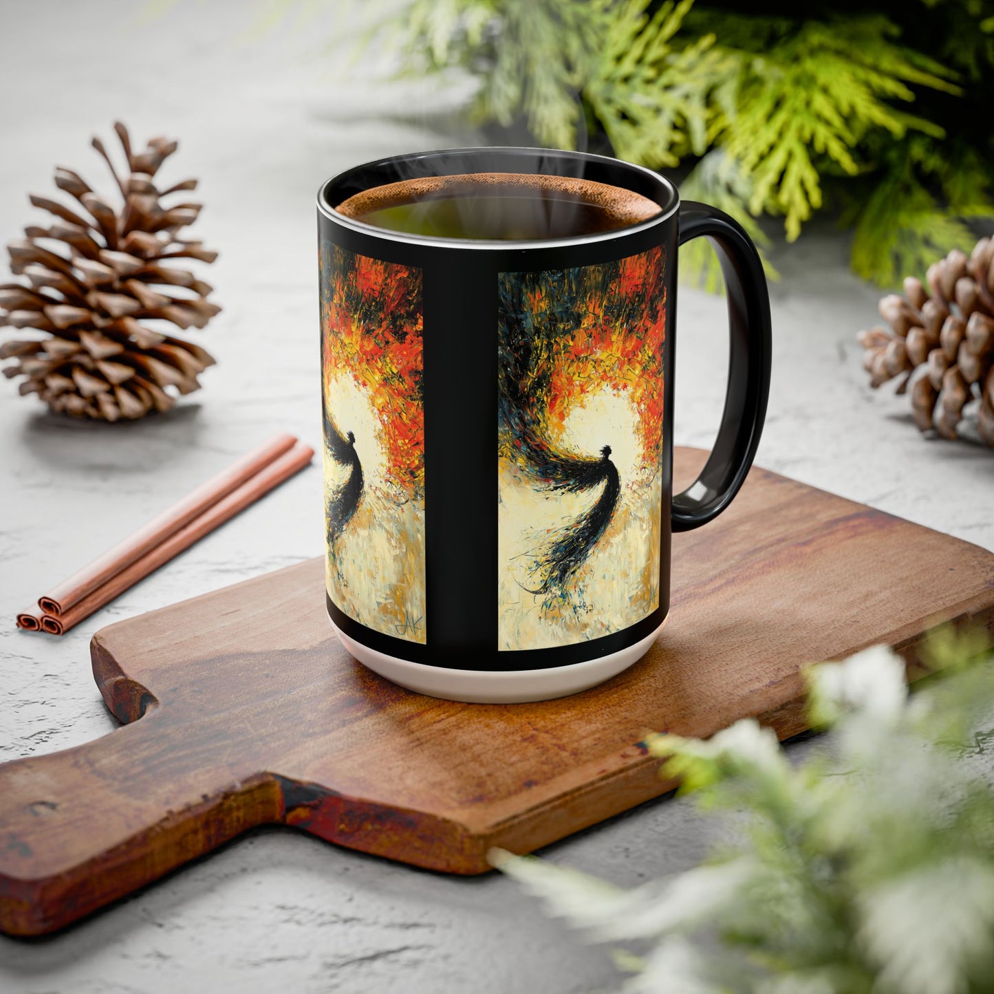 "Seraphic Aegis", Colorful Mugs (11oz, 15oz)