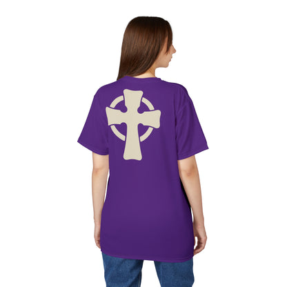 "Retro Jesus", Unisex T-shirt (Storm Purple)