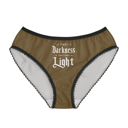 "First Darkness Then Comes Light" #02, Women's Briefs (Sepulchral Gold)
