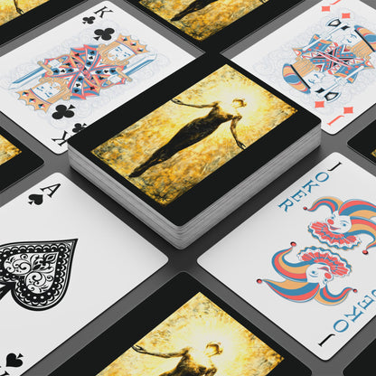 "Genesis 2:18-24 (KJV)", Christian Fine Art Playing Cards (Void Black)