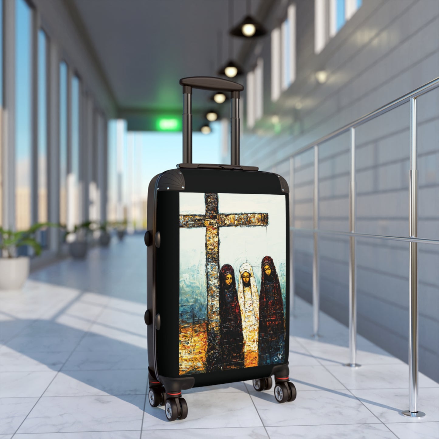 "At-the-Foot of the Cross - John 19:25", Suitcases (Black)