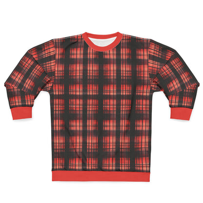 "Kin of Flame", Unisex Sweatshirt (Faded Red Cuffs and Collar)