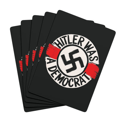 "Hitler was a Democrat",  Cultural Playing Cards (Pitch Black)