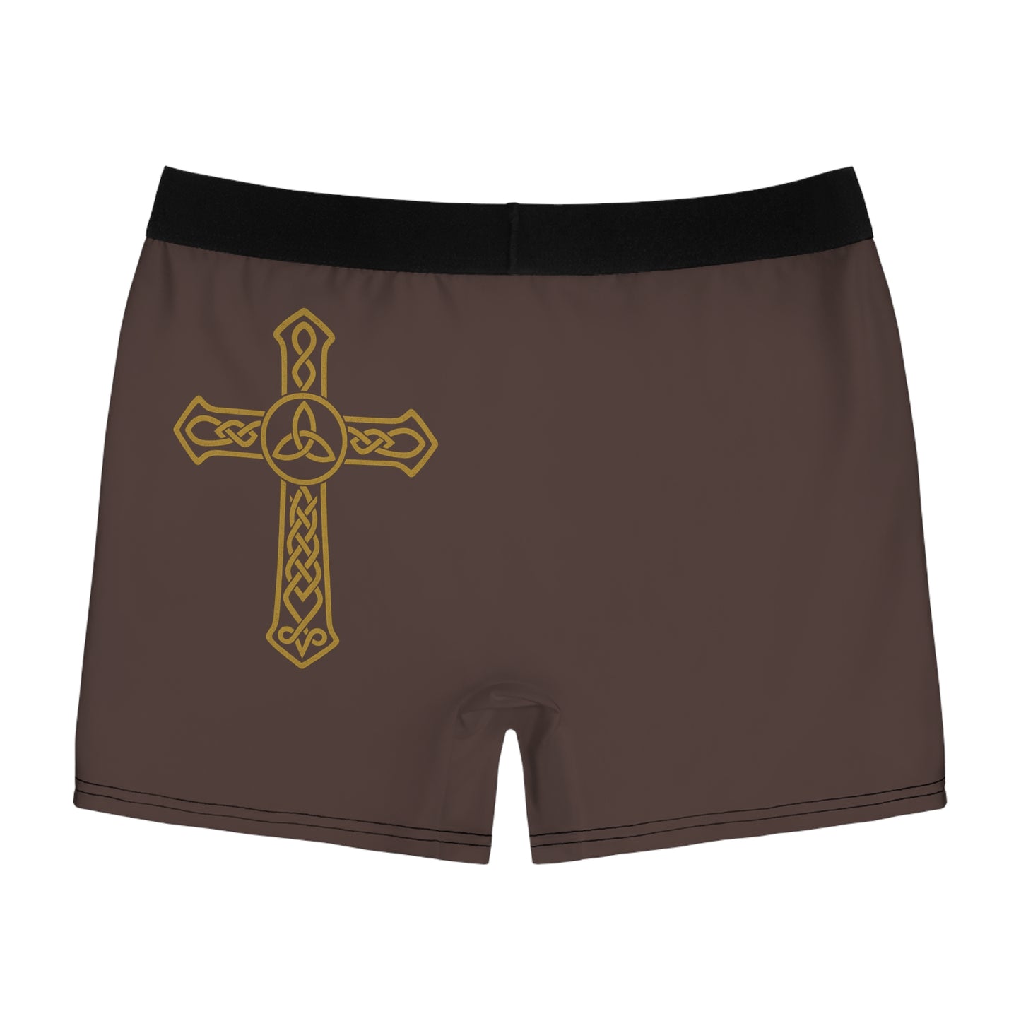 "Clan na Gael - Irish American", Men's Boxer Briefs (Wild Boar Brown)