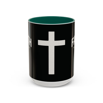"Faith Overcomes Fear", Colorful Mugs (11oz, 15oz)