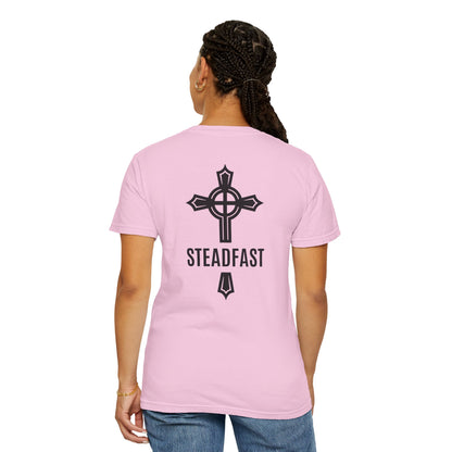 "Steadfast Cross in Black", Unisex T-shirt