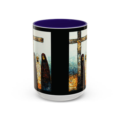 "At-the-Foot of the Cross - John 19:25", Colorful Mugs (11oz & 15oz)